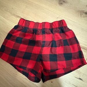 GAP Red and Black Checkered Shorts